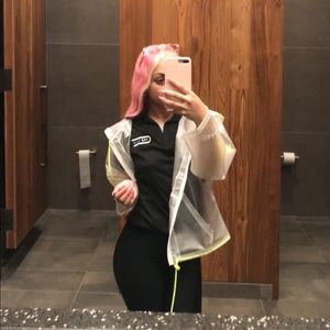 Transparent Speedo Windbreaker